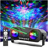Disco Ball Light,Party Disco Strobe Ocean Star Projector Dj Dance Light Sound Activated with Remote Control Stage Rave for Parties Bar Birthday Wedding KTV Christmas Halloween Dancing D&eacute;cor