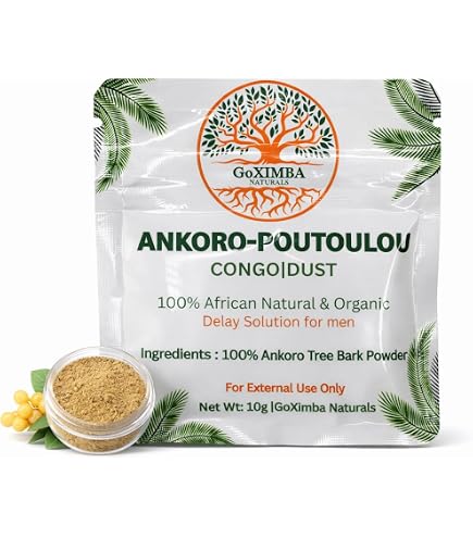 Poudre Ankoro Poutoulou - Booster Retardant 100% Naturel - 20g - Plantes Congolaises