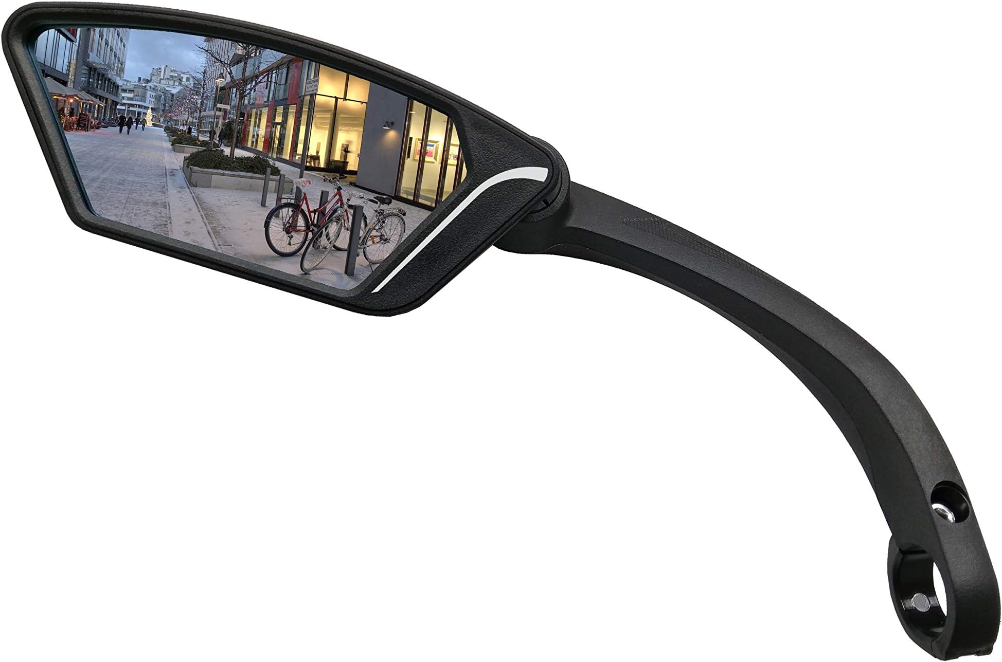 MEACHOW New Scratch Resistant Glass Lens,Handlebar Bike Mirror, Rotatable Safe Rearview Mirror, Bicycle Mirror,ME-002