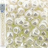 Miyuki Round Seed Beads 6/0 20g Antique Ivory Pearl Ceylon