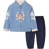 Mud Kingdom Little Boy Girls Outfits Tang Style Chinese New Year Suit Traditional Sets