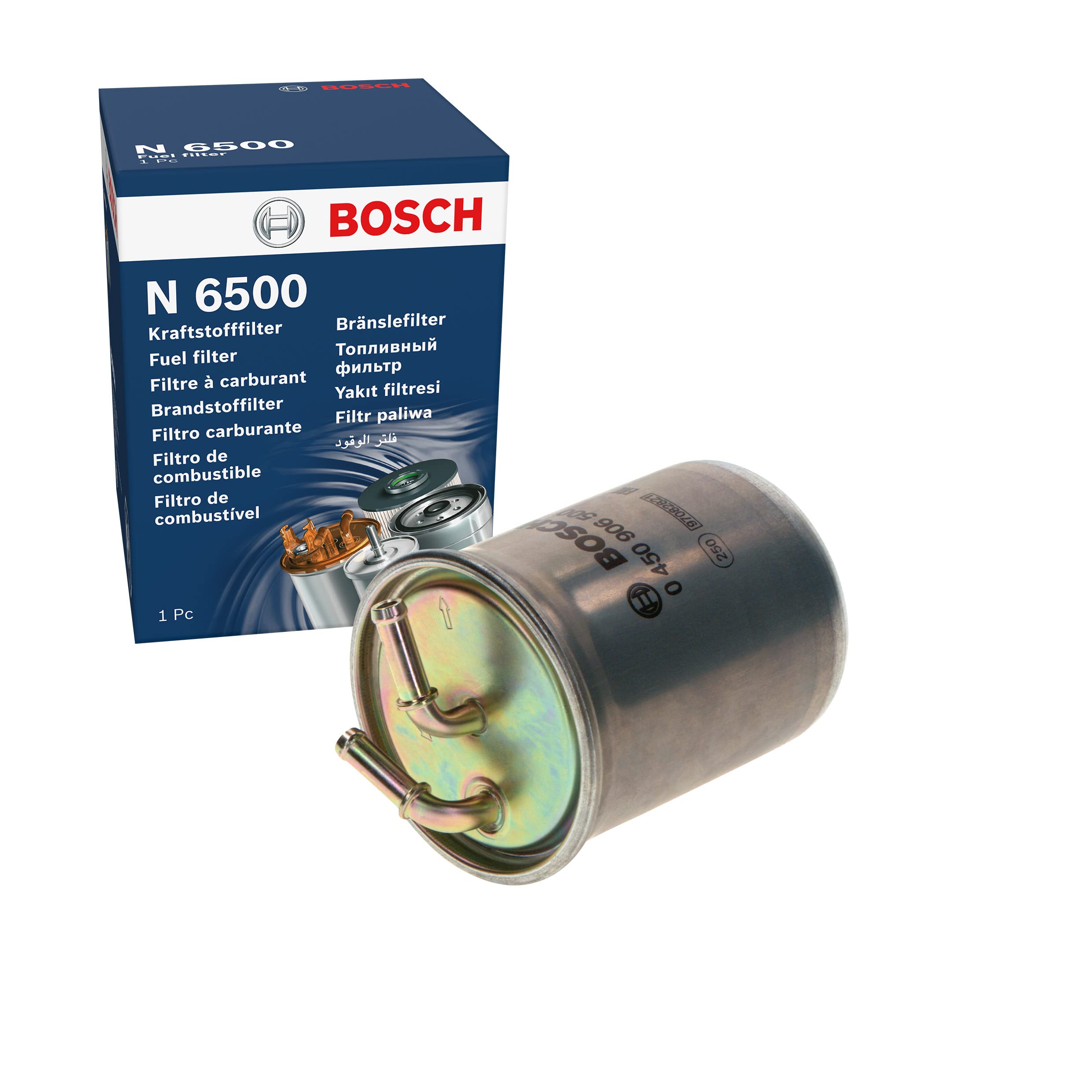 Bosch N6500 Car Diesel Filter - Separates Particles and Water from Fuel - Protects the Injection System