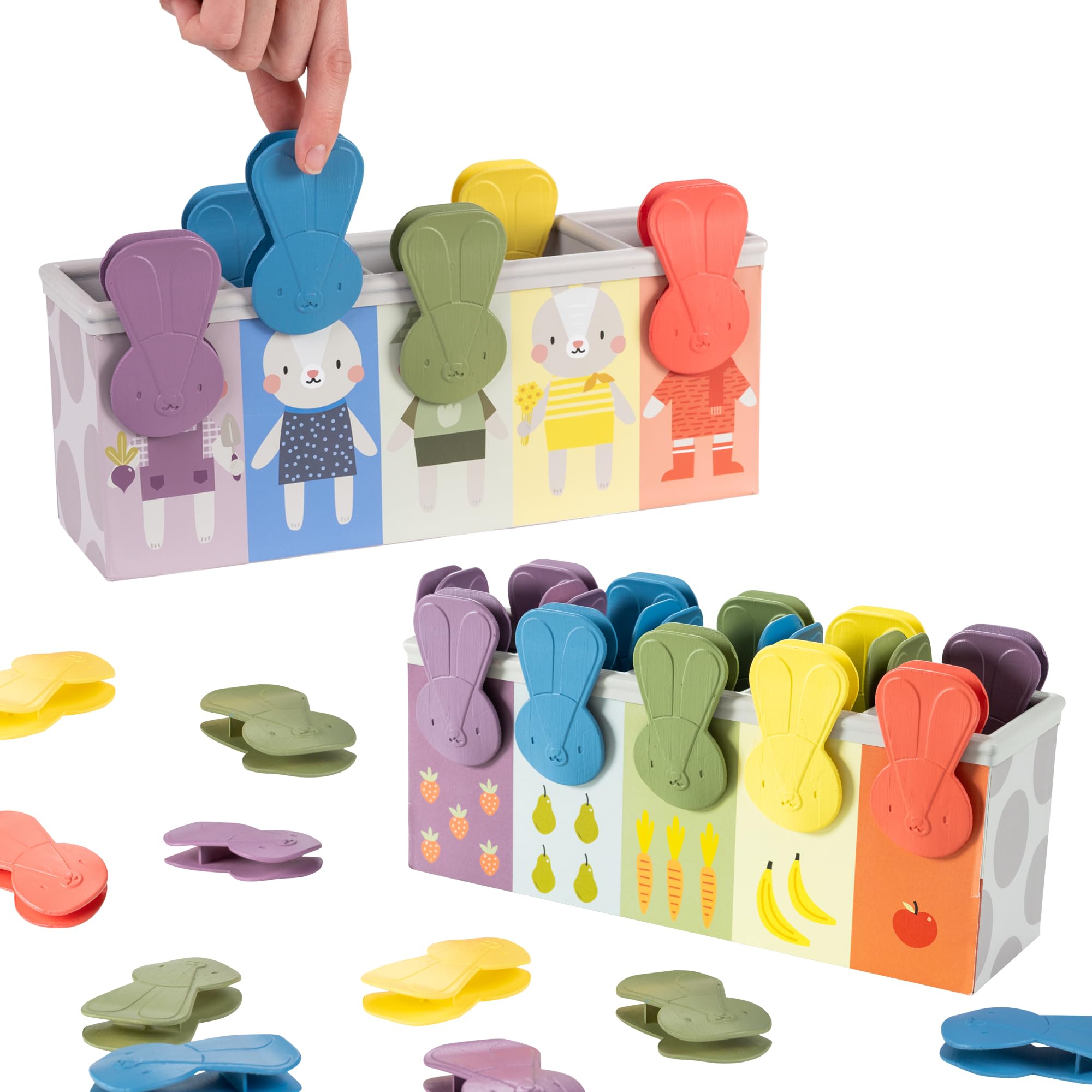 Taf Toys Match & Count Bunny School Toy. Colour Matching, Sorting & Counting Educational Toy. Children Learning to Count Numbers Game. Maths Play. Suitable for Boys & Girls 18 months +