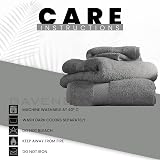 GC GAVENO CAVAILIA Fade Resistant Bath Towels Set 700 GSM Charcoal 4PK view 6