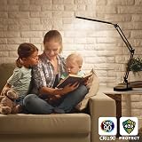 SKYLEO LED Desk Lamp with Clip and Base - 12W, 3 Modes x 10 Levels, USB view 3