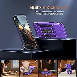 Goodon for iPhone 12 Pro Max Case with Sliding
