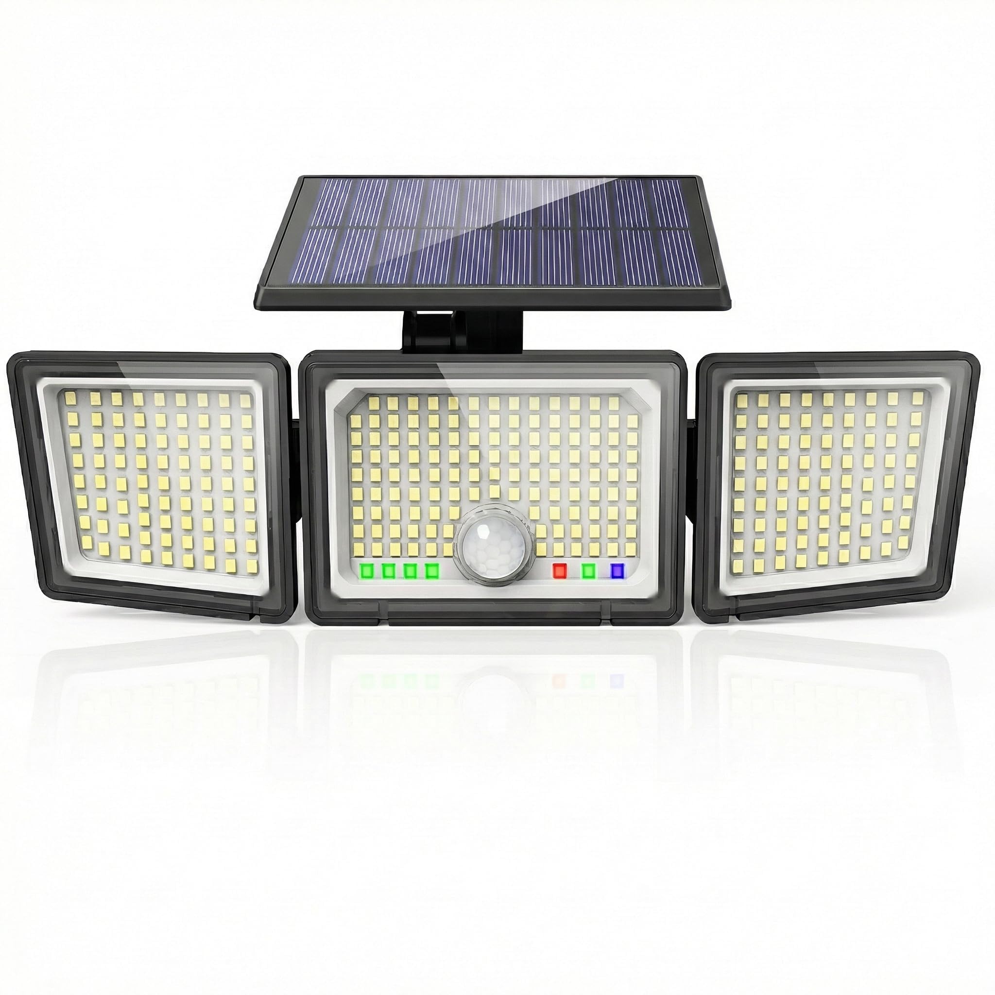 CLAONER Solar Lights Outdoor, Upgraded 286 LED Motion Sensor Security Light with 360° Wide Lighting Angle, Easy to Install, IP65 Waterproof Durable Solar Powered Flood Lights for Outside