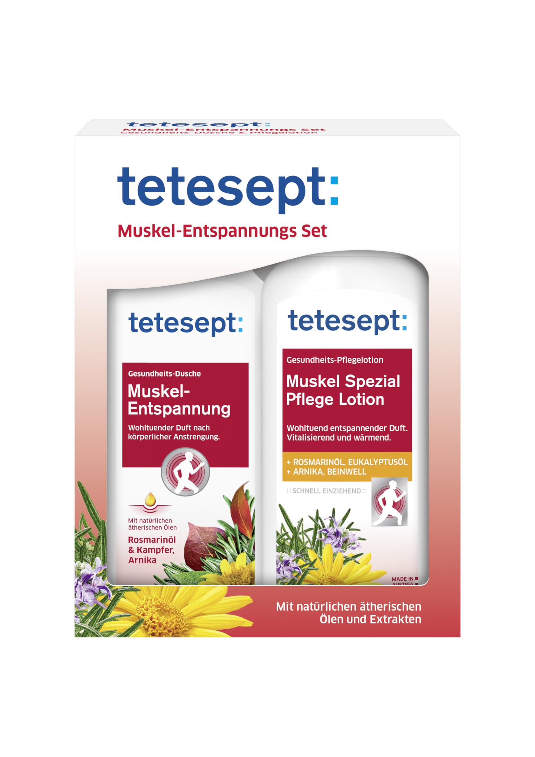 tetesept Muscle & Joint Set: Shower Bath & Lotion 500 ml