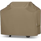 Unicook 55 Inch Grill Cover, Outdoor Heavy Duty Waterproof BBQ Cover for Weber Charbroil Nexgrill Charcoal/Gas Grills, Fade Resistant Material with Sealed Seam, All-Season Protection, Neutral Taupe