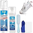 Shoe Cleaner Kit, 6.76 Oz Sneaker Cleaner with Shoe Whitener, White Shoe Cleaner Removes Dirt and Stain, Shoe Cleaning Kit for Suede, Leather, Knit, Boots, Canvas, Rubber,PU, Shoe Polish