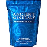 Ancient Minerals Magnesium Bath Flakes - Bathing Alternative to Epsom Salt - Soak in Natural Salts - High-Absorption Efficien