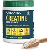 Organika Creatine Powder- 100% Pure Micronized Creatine Monohydrate - Helps Build Lean Muscle, Increase Strength, and Improved Recovery and Performance for Men and Women - 500g, 100 Servings