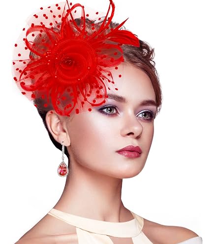 Amazon.com: Bniksok Mutilcolor Fascinators for Women Tea  display picture 1