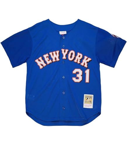 Amazon.com : Mitchell & Ness Mike Piazza Black New York Mets