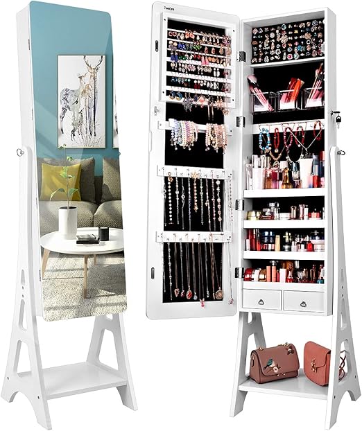 Amazon Com Tomcare Jewelry Organizer Jewelry Cabinet Free