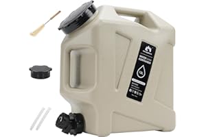 GoCampDirect Camping Water Container - 3.2 Gallan Water Jug with Spigot | Portable Water Tank for Outdoor Hiking Picnic Supplies-Grey