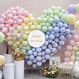 HYKJNBW Pastel Blue Balloons 50 Pack 12 Inch Thick Latex Party Decorations view 5