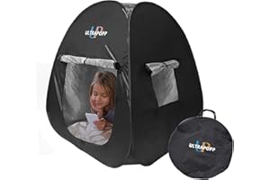 ULTRAPOPP Sensory Tent for Kids with Autism Age 3+ Anxiety ADHD SPD, Pop up Blackout Calm Down Play Tents with Door & Window, Autistic Sensory Hideout Fort, Small Size (Suitable for 1 Kid)