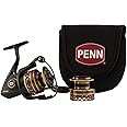 PENN Battle Spinning Reel Kit, Size 5000, Includes Reel Cover and Spare Anodized Aluminum Spool, Right/Left Handle Position, HT-100 Front Drag System