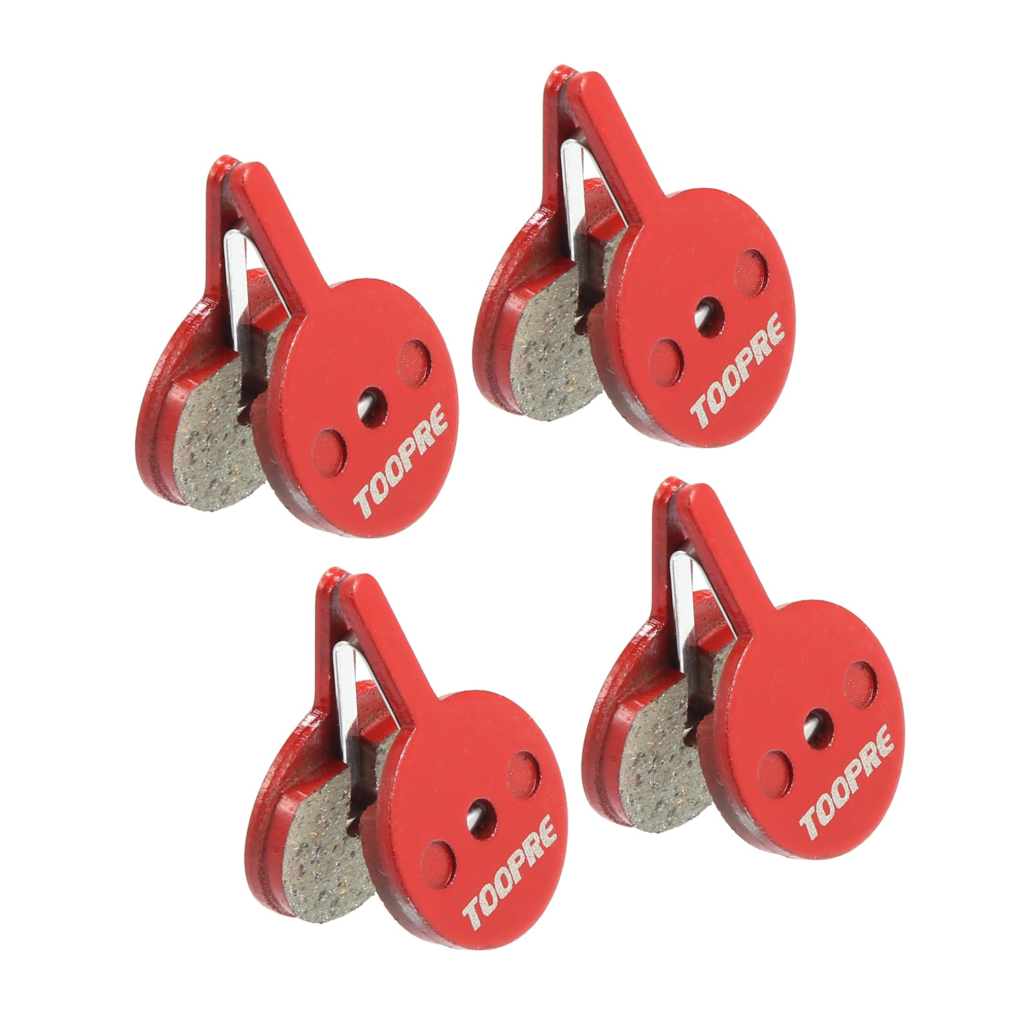 A ABSOPRO Resin Bicycle Cycle Disc Bike Brake Pads with Spring Leaf Set of 8