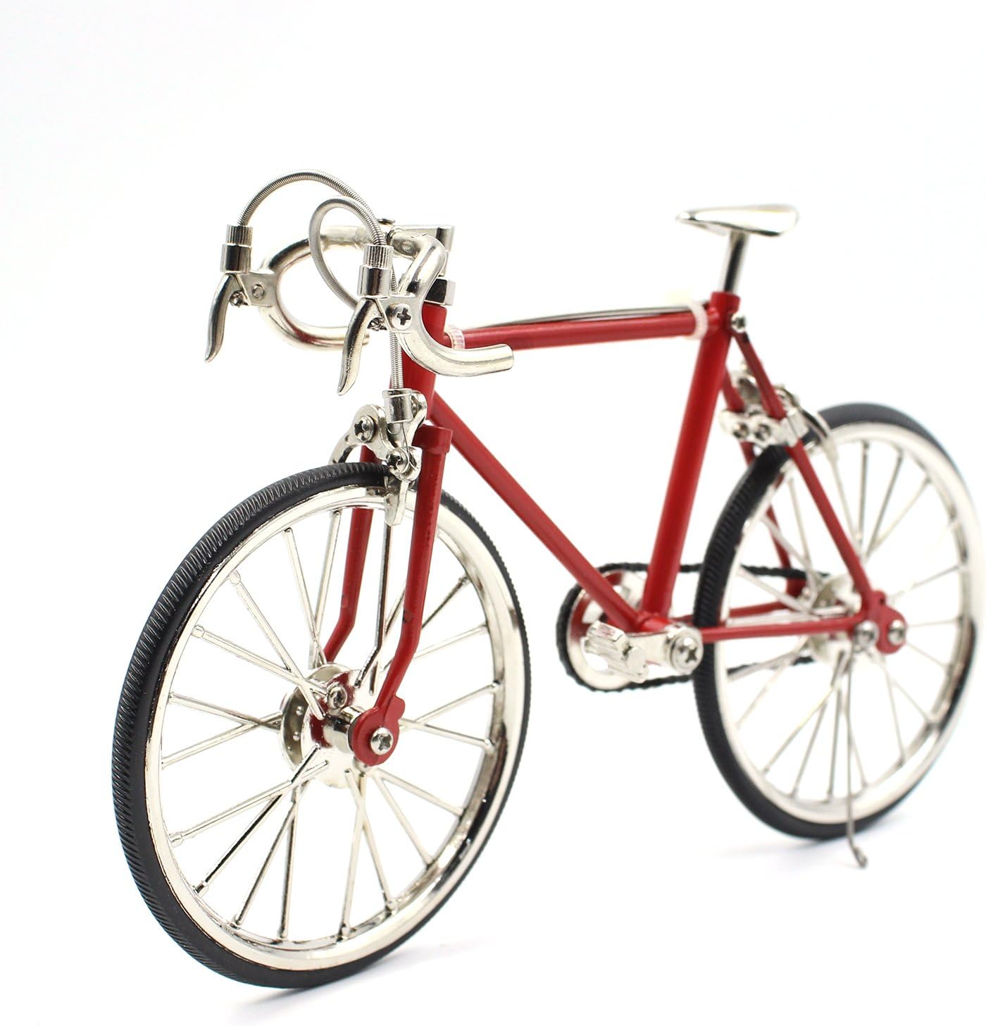 S00103 High Artificial Zinc Alloy Racing Exquisite Bike Bicycle Model Front Red by Yellmodel