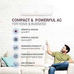 DELLA 18000 BTU Mini Split AC 21 SEER2 Cools Up to