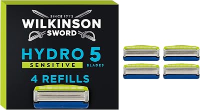 Wilkinson Sword Hydro 5 Sensitive Razor Blades - 4 Pack Refills