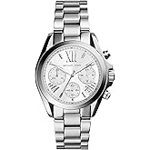 Michael Kors Bradshaw Women's Watch, Stainless Steel Chronograph Watch for Women with Steel or Leather Band