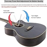 Winzz 3/4 Acoustic Guitar Beginners Folk 36 Inches Black Gray with Accessories view 4