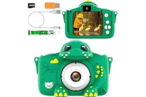 ADICOP Kids Camera for Girls Boys Toddlers Childrens Age 3-8 Digital Selfie with 64GB Card for Son Daughter Grandson Granddaughter Christmas Birthday Gifts