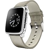 Pebble Time Steel Smartwatch for Apple/Android Devices - Silver