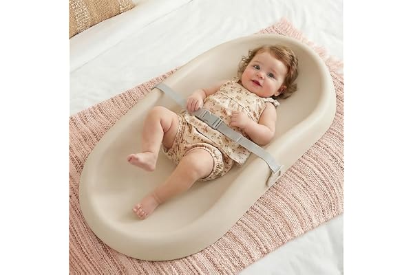 Mallify Baby Changing Pad, Waterproof and Non-toxic Surface, Changing Pad with Adjustable Safety Strap and Cushioned Foam, Ea