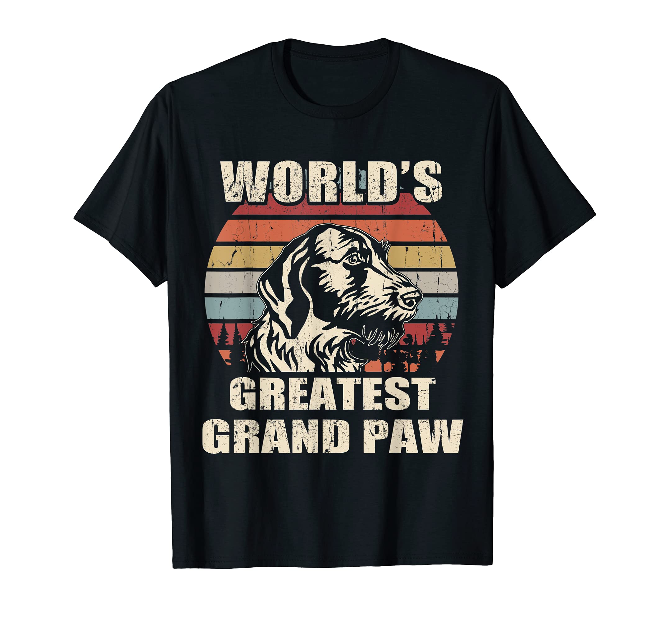 World's Greatest Grand Paw German Wirehaired Pointer vintage T-Shirt