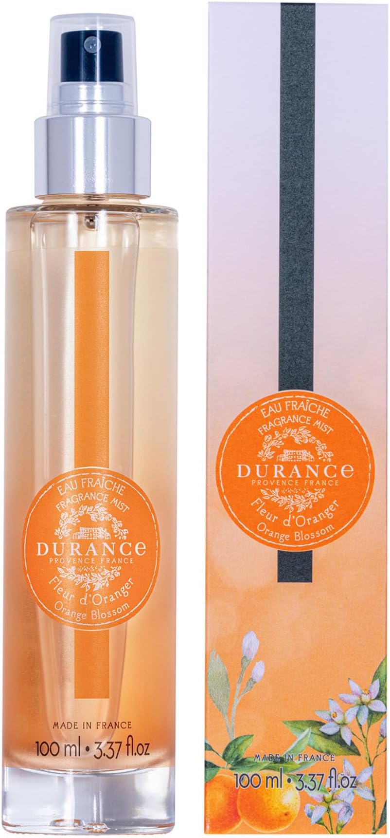 Durance Orange Blossom Fragrance Mist 100ml Women Body Spray Refreshing