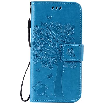 Nancen Compatible with Handyhülle Galaxy S6 / G9200 Flip Schutzhülle Zubehör Lederhülle mit Silikon Back Cover PU Leder Handy