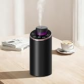 Waterless Essential Oil Diffuser Aromatherapy Scent Diffusers for Home Large Room, Bedroom, Car, Office, Desk, Battery Operated Mini Portable Air Freshener, 3 Countdown Timers &amp; 3 Mist Levels