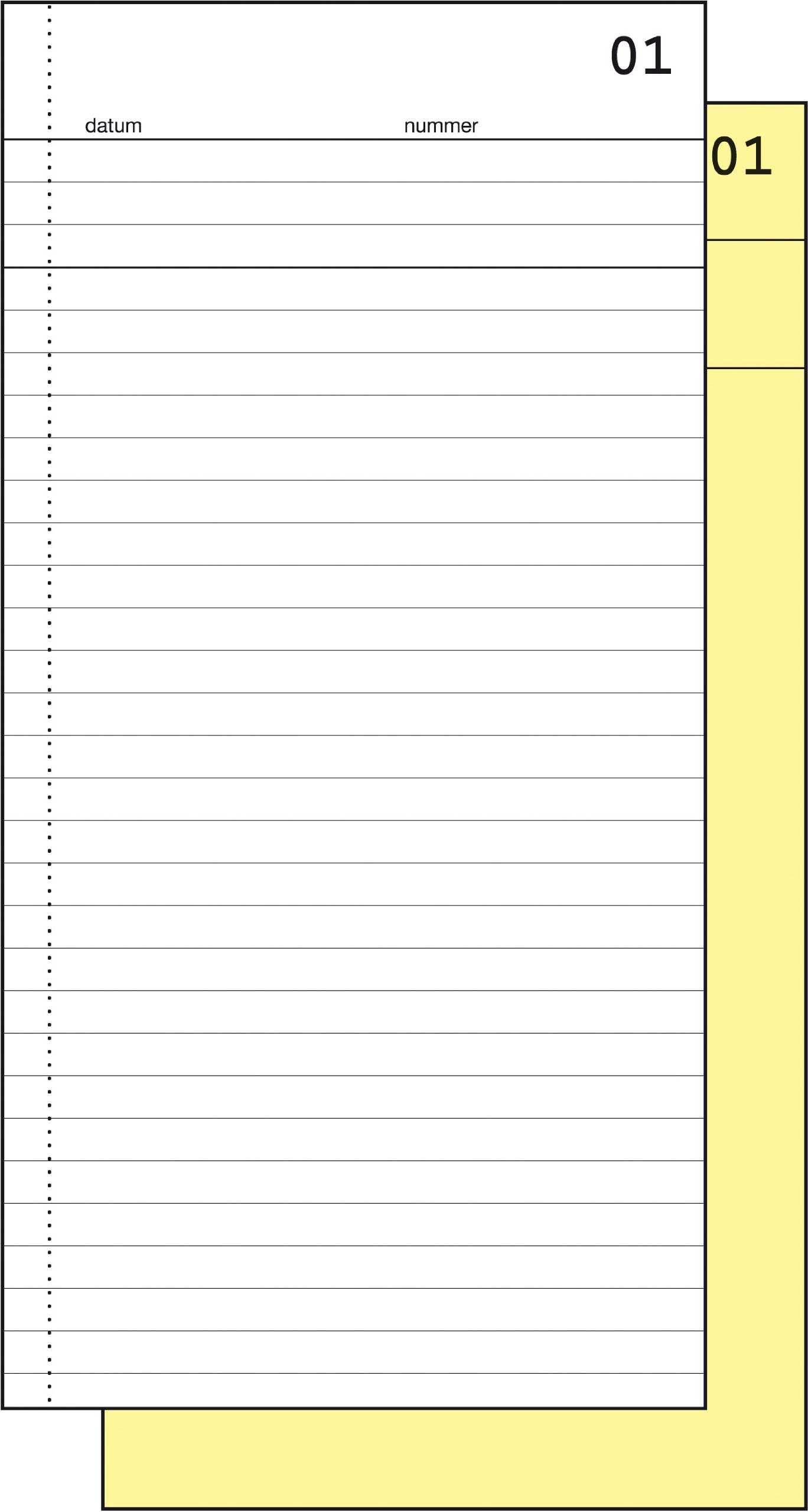 Sigel Expres 30020 Order/Commissi Ebo Ekje, Numbered, 21x10,5 (Pack of 5)