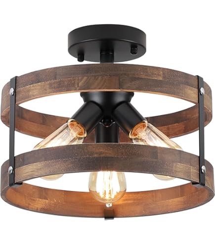 John Timberland Modern Flush Mount Outdoor Ceiling Light Fixture Mission Oil Rubbed Bronze Drum 12 Seedy Glass Damp Rated For Porch Patio
