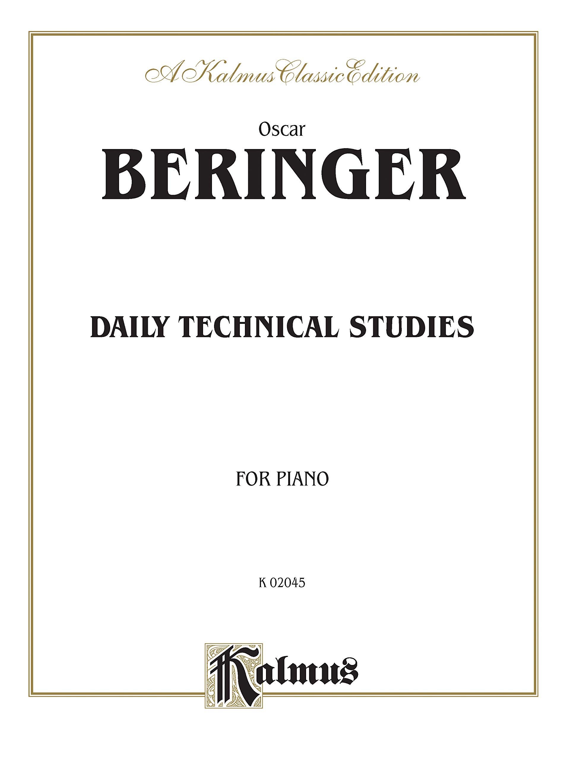 Daily Technical Studies for Piano