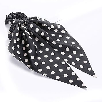 Amazon Com Polka Dot Hair Tie Knot Floral Hairband For Women