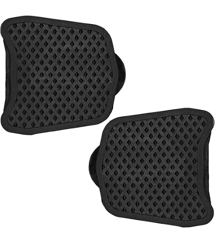 HOUSON Couvre-pédale En Caoutchouc – Compatible Look KEO, 9x7,2 Cm, Surface Antidérapante, Pour Pédales Automatiques