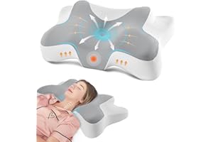 DONAMA Cervical Neck Pillow for Pain Relief,Odorless Contour Memory Foam Pillows with Cooling Pillowcase Cozy Sleeping, Orthopedic Ergonomic Bed Pillows for Side Back Stomach Sleepers