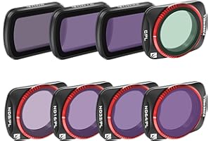 Freewell 8Pack All Day QuickSwap ND/PL, ND, CPL Filter Kit for Osmo Pocket 3: Effortless Installation, Vibrant Color, Gimbal Compatibility