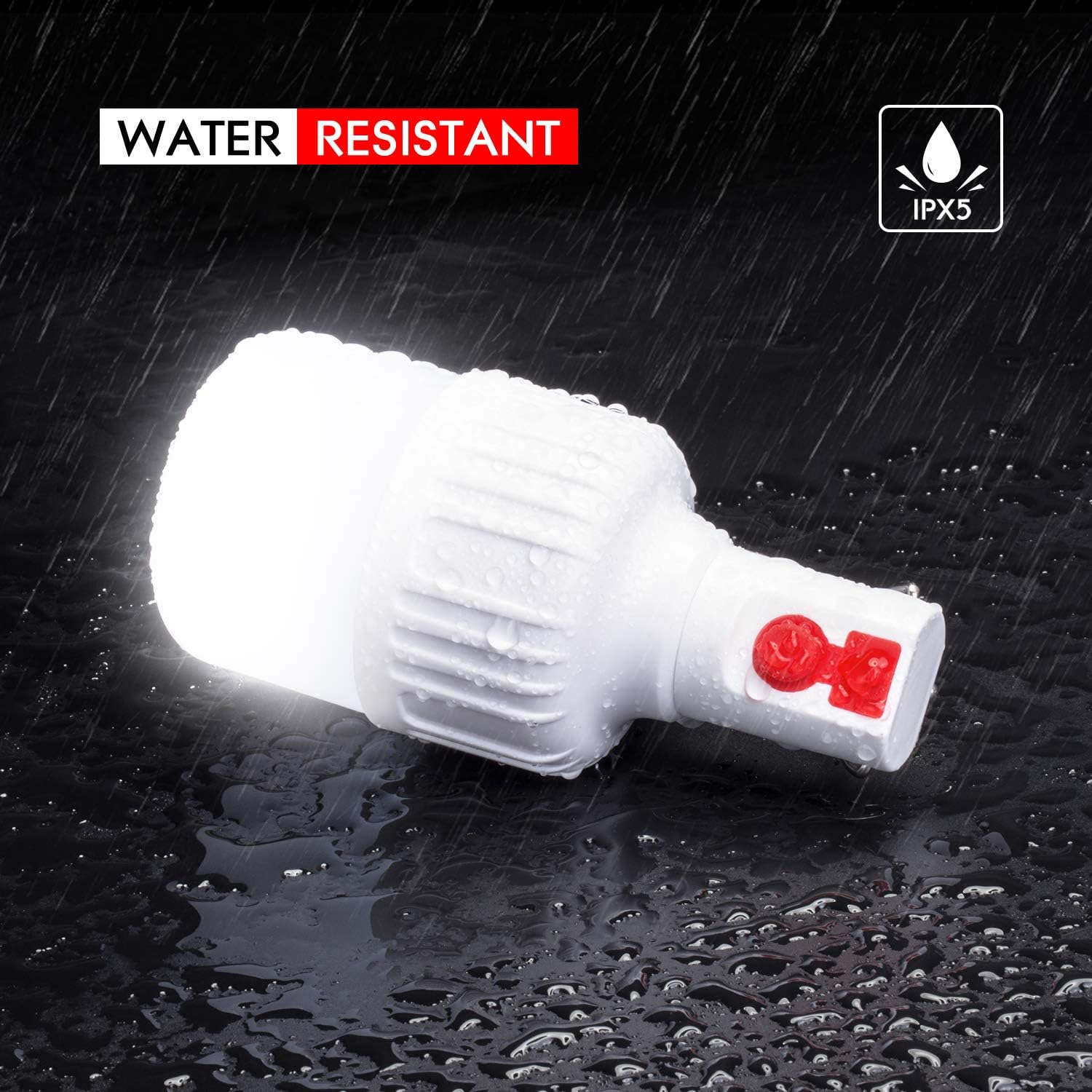 Rechargeable Camping Lantern [4 Pack] - WdtPro Portable LED Camping Lanterns with Hanging Hooks, 3 Modes, Waterproof Camping Lights for Camping, Emergency, Hurricane, Power Outage - - 