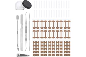 105pcs Ingrown Toenail Kit, Toenail Correction Strips Patches Pads with Nail Clipper File Gap Toe Nail Filler Repair Removal 