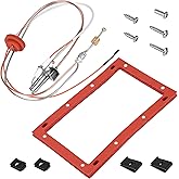 Upgraded SP20075 Pilot and Igniter Assembly Replacement Kit Compatible with Rheem, GE, Richmond Water Heater Pilot Assembly Natural Gas Water Heater Parts Including Burner Door Gasket