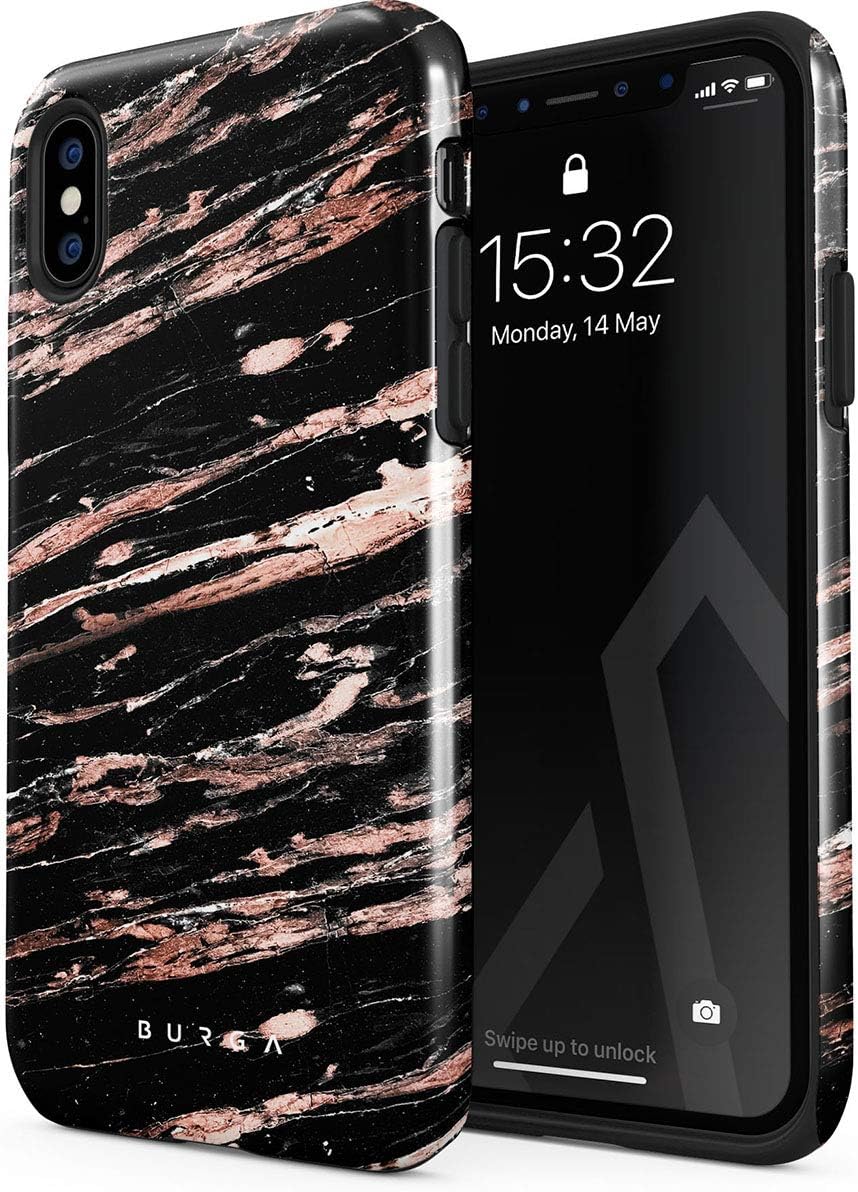 BURGA Phone Case Compatible with iPhone Xs MAX Rich Rose