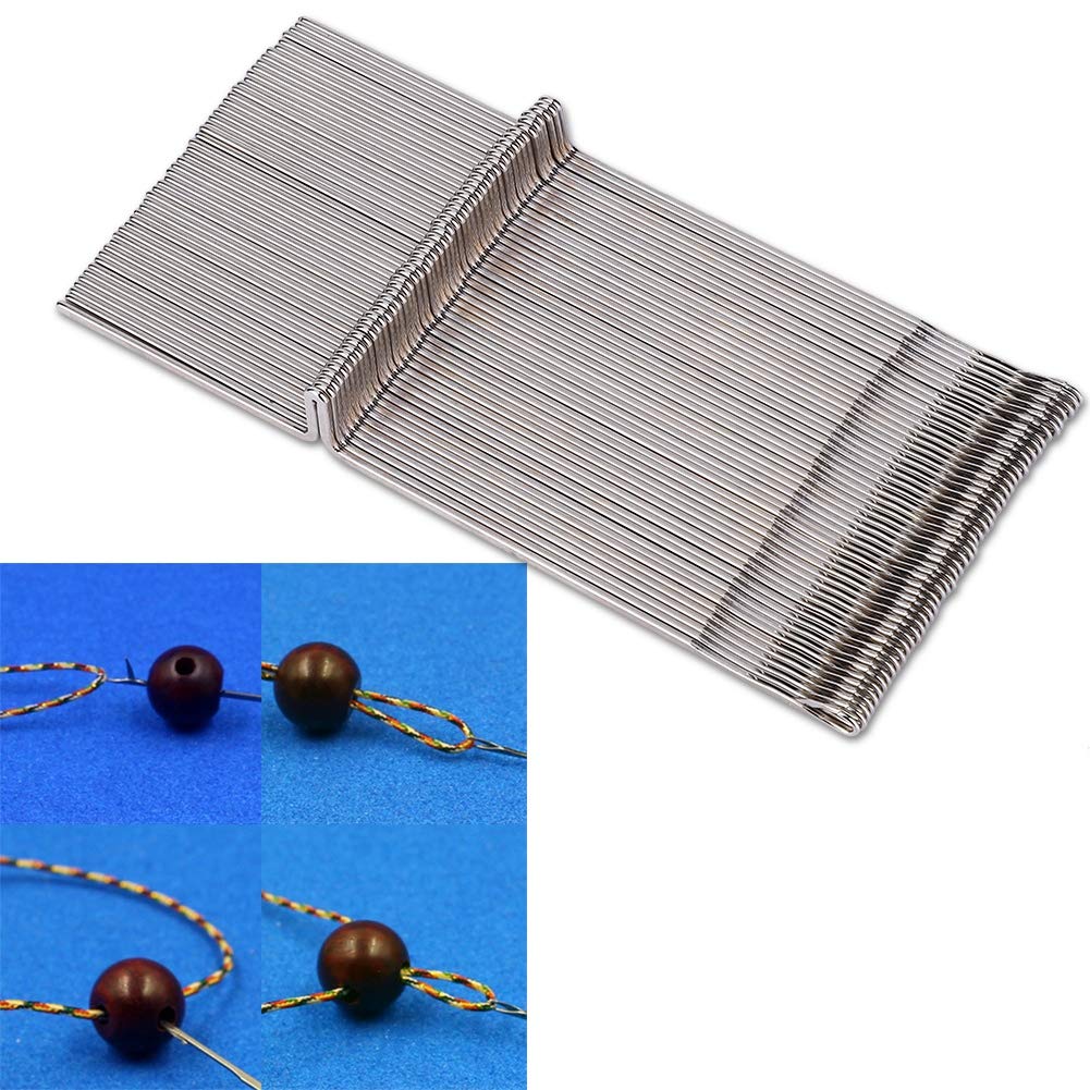 Oumefar Knooking Needle Set ,Sewing Needles , 50pcs Steel Knitting Machine Needles Weaving Tool Weaver Accessories Fit For Kh260 Kh270 ,For Hand Sewing Crafts