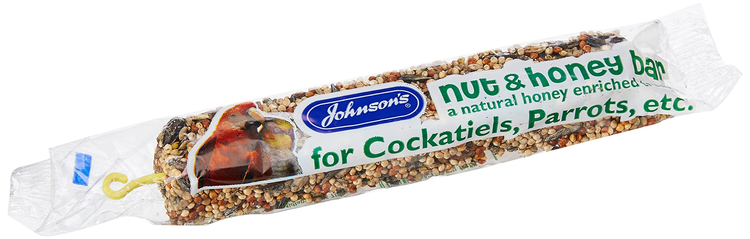 Johnson's Vet Cockatiel and Parrot Nut and Honey Bar, 60 g