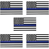 American Flag Decal 5pcs USA Flag Decal Sticker Car Stickers for Cars/Trucks - Support US Military (5 X 3 Inch
